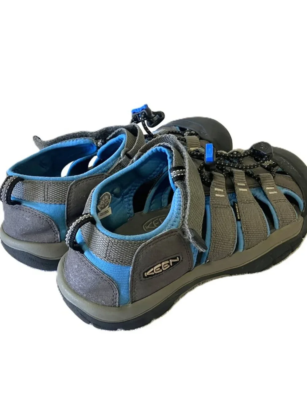KEEN Newport H2 Waterproof Sandals Youth 5 / Fits Women's 7 Gray Blue
